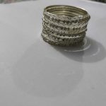 10 Pcs silver stones bangles set