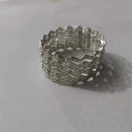 12 pcs of silver zigzag bangles